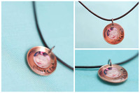 Amber Mini Copper Necklace